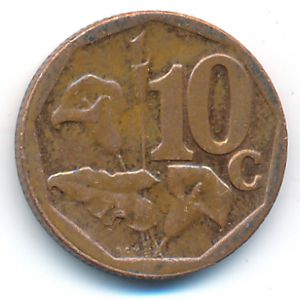 ЮАР, 10 центов (2012 г.)