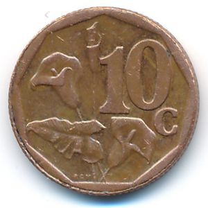 ЮАР, 10 центов (2012 г.)