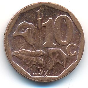 ЮАР, 10 центов (2015 г.)