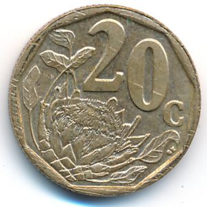 South Africa, 20 cents, 2004