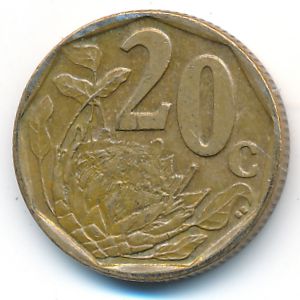 South Africa, 20 cents, 2005