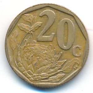 ЮАР, 20 центов (2007 г.)