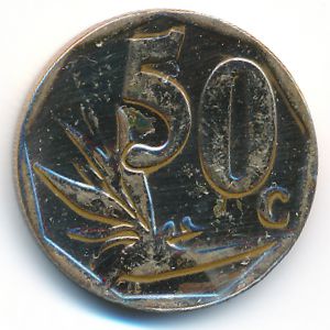 South Africa, 50 cents, 2008