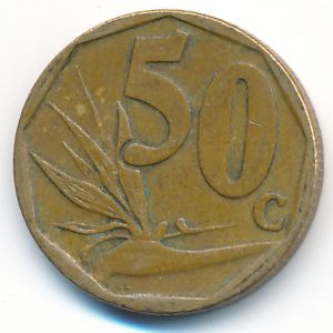 South Africa, 50 cents, 2008