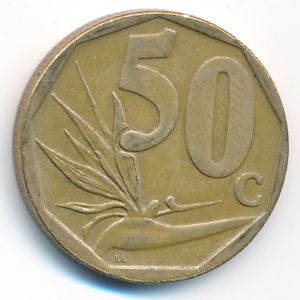 South Africa, 50 cents, 2008