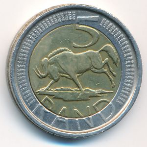 ЮАР, 5 рэндов (2005 г.)