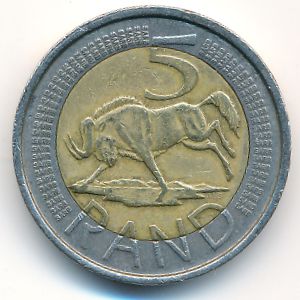 ЮАР, 5 рэндов (2005 г.)