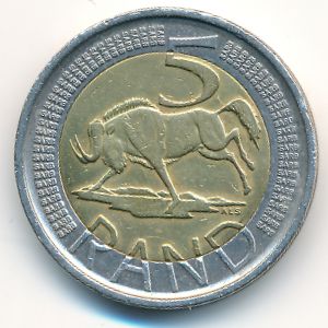 ЮАР, 5 рэндов (2011 г.)