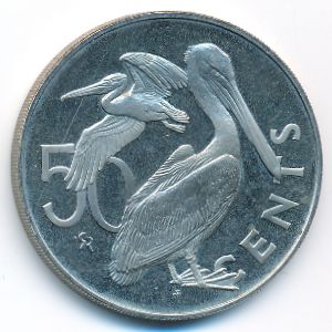 Виргинские острова, 50 центов (1977 г.)