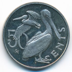 Виргинские острова, 50 центов (1977 г.)