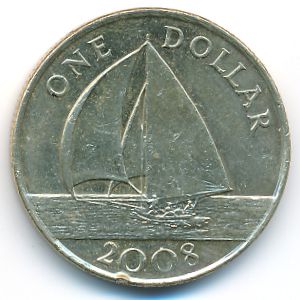Бермудские острова, 1 доллар (2008 г.)