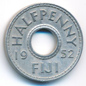 Фиджи, 1/2 пенни (1952 г.)