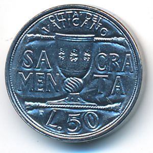 Ватикан, 50 лир (1993 г.)