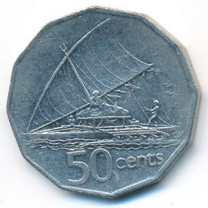 Фиджи, 50 центов (1990 г.)