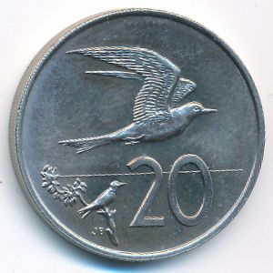 Острова Кука, 20 центов (1972 г.)