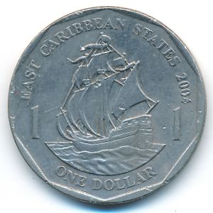 Восточные Карибы, 1 доллар (2004 г.)