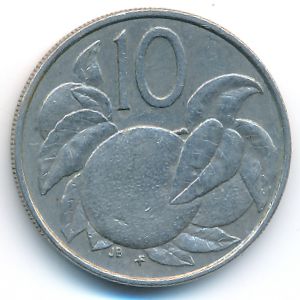 Острова Кука, 10 центов (1978 г.)