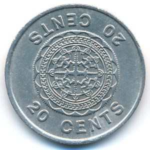 Соломоновы острова, 20 центов (1977 г.)