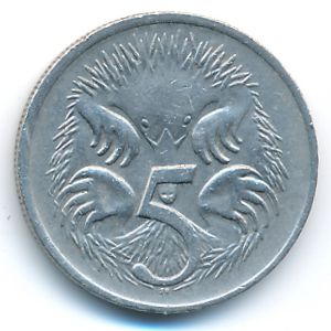 Австралия, 5 центов (1976 г.)