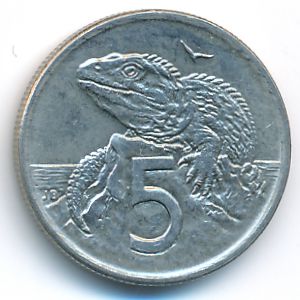 Новая Зеландия, 5 центов (1995 г.)