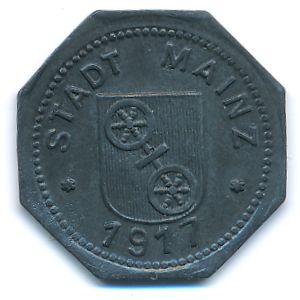 Mainz, 5 пфеннигов, 1917