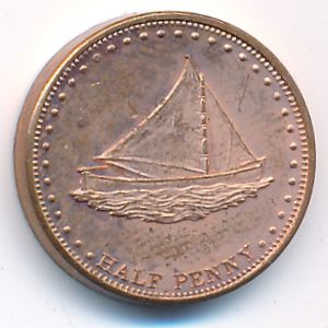 Остров Штольтенхоф., 1/2 пенни (2008 г.)