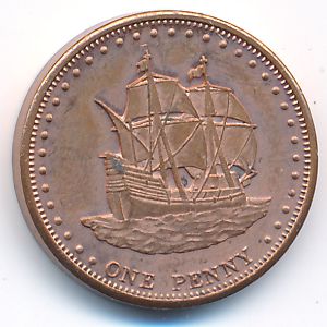 Остров Штольтенхоф., 1 пенни (2008 г.)