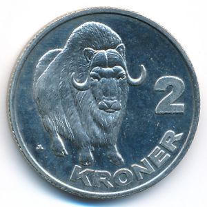 Гренландия., 2 кроны (2010 г.)