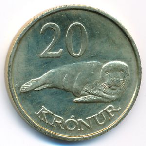 Фарерские острова., 20 крон (2011 г.)