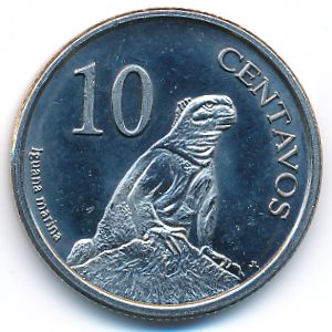 Галапагосские острова., 10 сентаво (2008 г.)