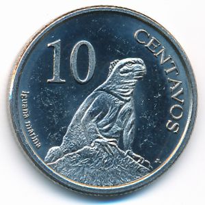 Галапагосские острова., 10 сентаво (2008 г.)