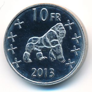 Катанга., 10 франков (2013 г.)