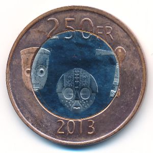 Катанга., 250 франков (2013 г.)