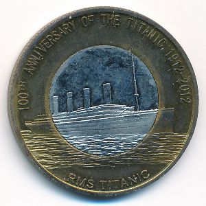 Redonda., 2 dollars, 2012