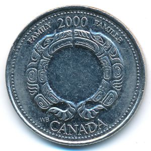 Канада, 25 центов (2000 г.)