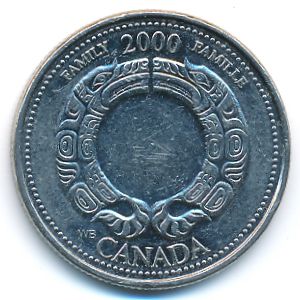 Канада, 25 центов (2000 г.)