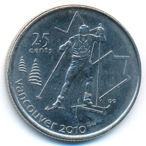 Canada, 25 cents, 2009