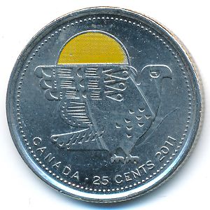 Канада, 25 центов (2011 г.)