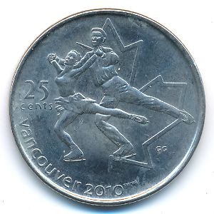 Канада, 25 центов (2008 г.)