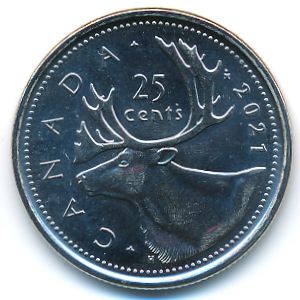 Канада, 25 центов (2021 г.)