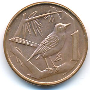 Cayman Islands, 1 cent, 1999