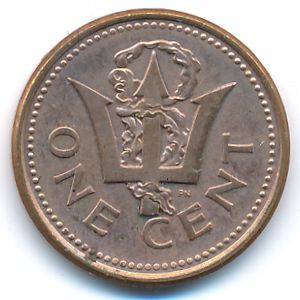Barbados, 1 cent, 2002