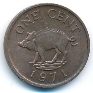 Бермудские острова, 1 цент (1971 г.)