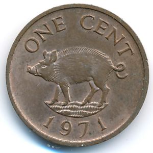 Бермудские острова, 1 цент (1971 г.)