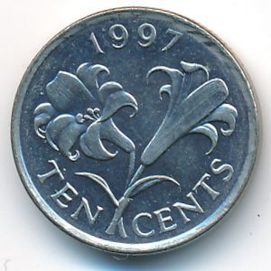 Bermuda Islands, 10 cents, 1997
