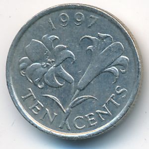 Bermuda Islands, 10 cents, 1997