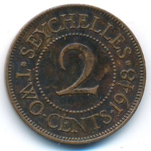 Сейшелы, 2 цента (1948 г.)