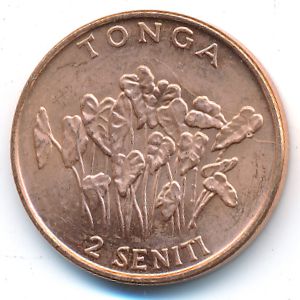 Тонга, 2 сенити (2002 г.)