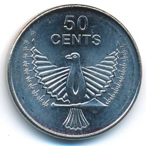 Solomon Islands, 50 cents, 2012