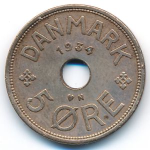 Дания, 5 эре (1934 г.)